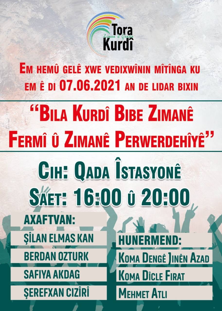Bawer Berşev: Qedexekirina kurdî ji bo kurdan êşek e
