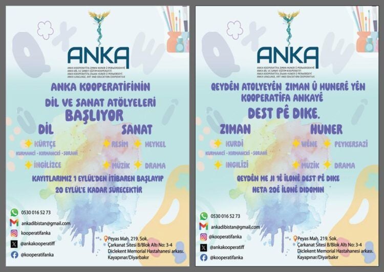 Qeydê ANKA’yî yê ziwan û hunerî dest pêkenê