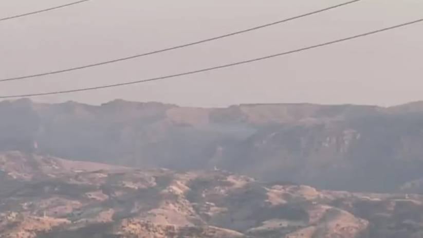 Li Çiyayê Cûdî piştî topberanê agir dest pê kir