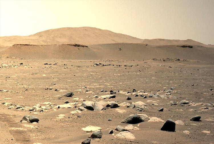 Ingenuityî Mars ra fotografan şirawit