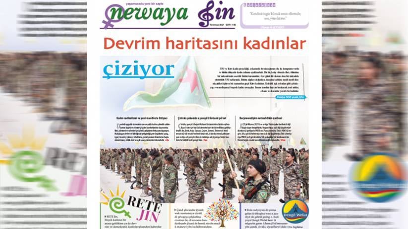Newaya Jin bi manşeta 'Nexşeya şoreşê jin xêz dikin' derket