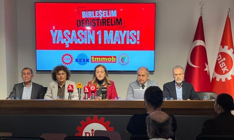 DÎSK, KESK, TMMOB û TTB dê 1ê Gulanê li Taksîmê bin