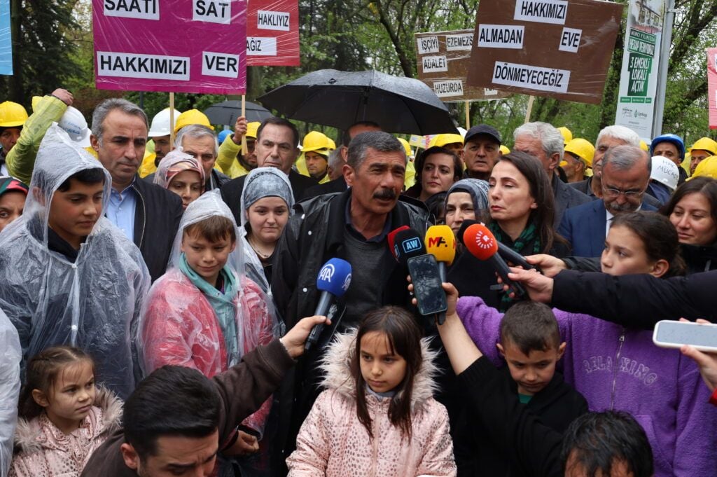 Hevseroka DEMê Tulay Hatîmogullari serdana çalakiya karkerên madenê kir