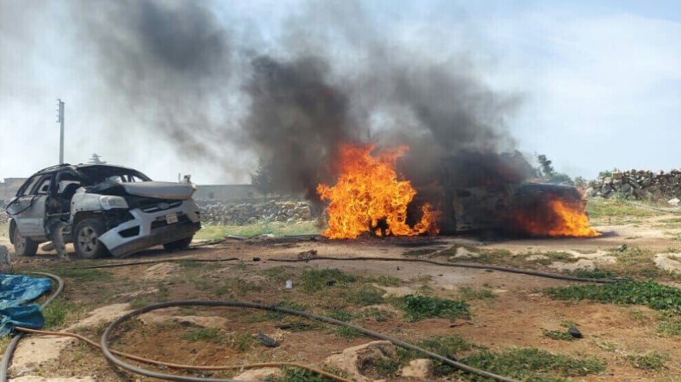 Şêrawa de teqayîş û bombarduman