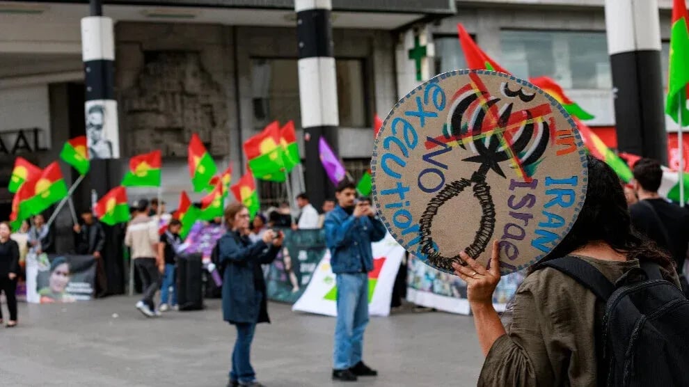 PJAKê li Brukselê şoreşa 'Jin, Jiyan, Azadî' silav kir