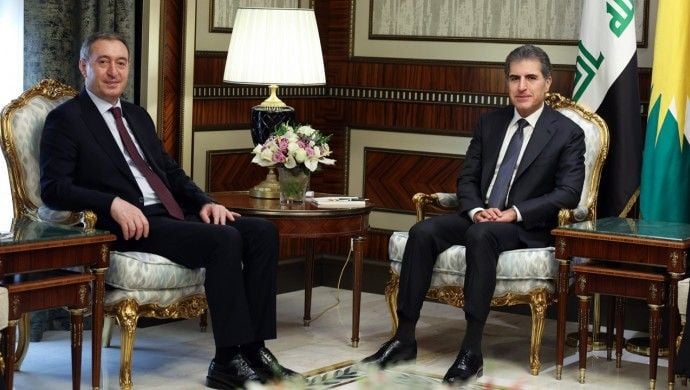 Nêçîrvan Barzanî û Tuncer Bakirhan civiyan