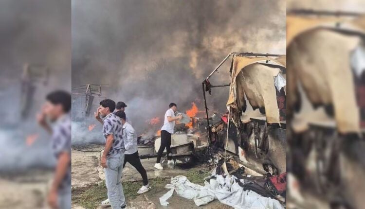 Li kampa koçberan 10 kon şewitîn