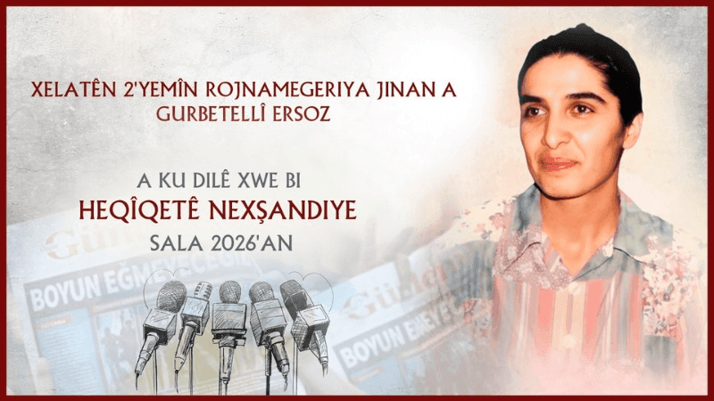 Encamên 2yemîn Xelatên Rojnamegeriya Jinan a Gurbetellî Ersoz hatin aşkerekirin