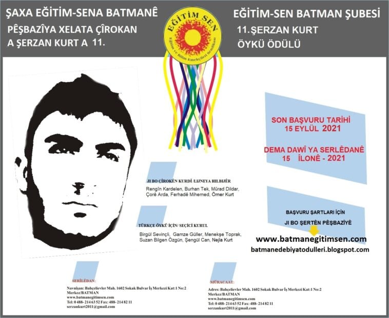 Serlêdanên Pêşbaziya Çîrokan ya Şerzan Kurt dest pê kirin