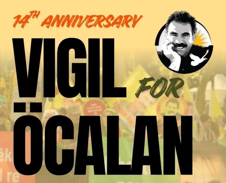 Di salvegera 14emîn a Nobeta ji bo Azadiya Ocalan çalakiyê li dar dixin