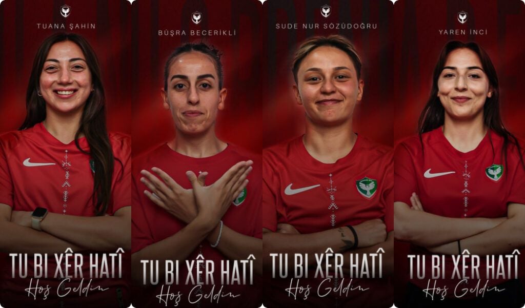 Tîma Jinan a Amedsporê 4 lîstikvan transfer kir