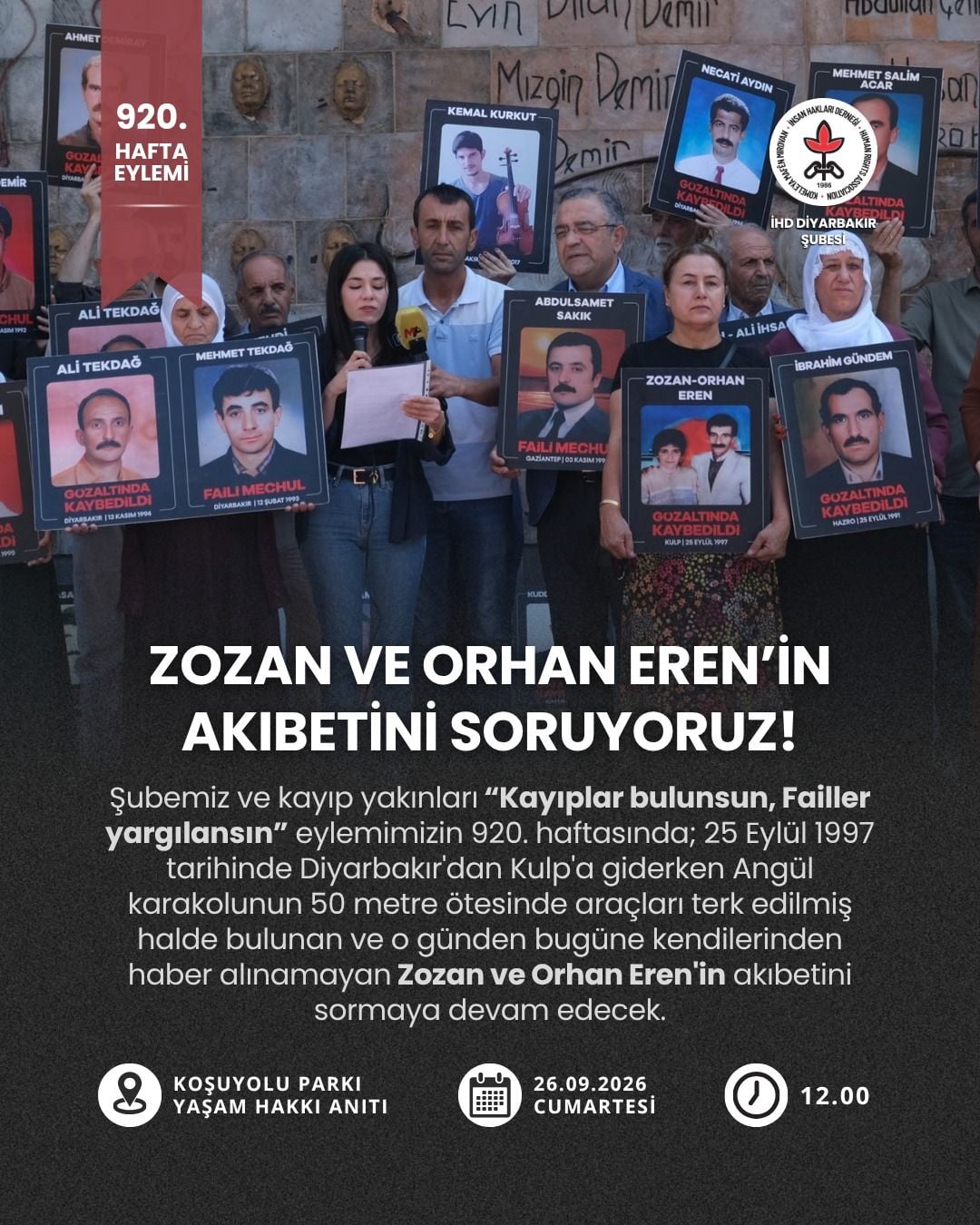 'Hewteyo 920.: Ma aqubetê Zozane û Orhan Erenî pers kenê!'
