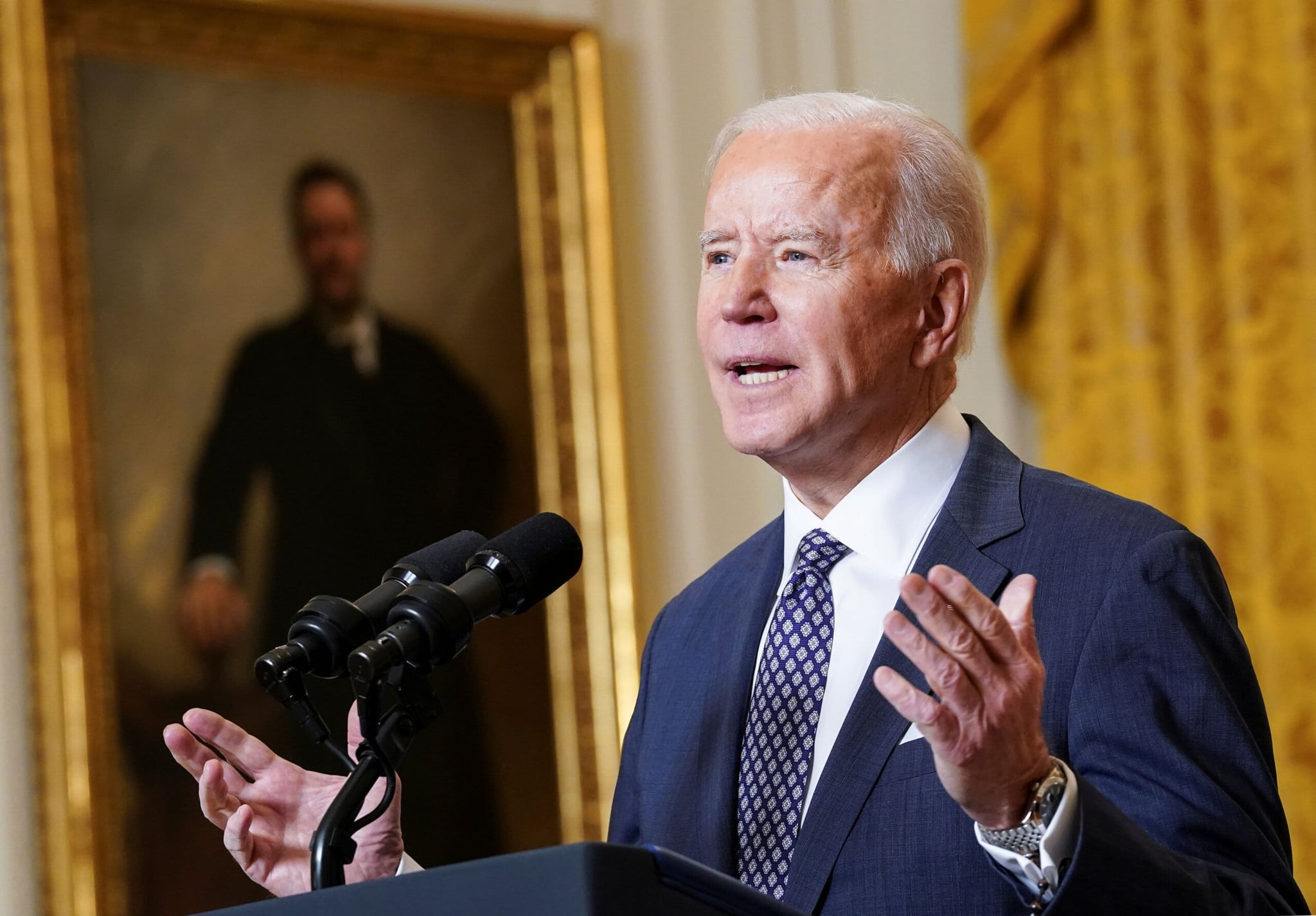 Joe Biden bersiv da rexneyên xwevekişandinê