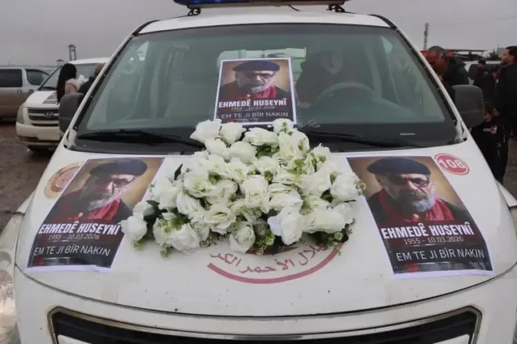 Cenazeyê Ehmed Huseynî gihîşt Rojava