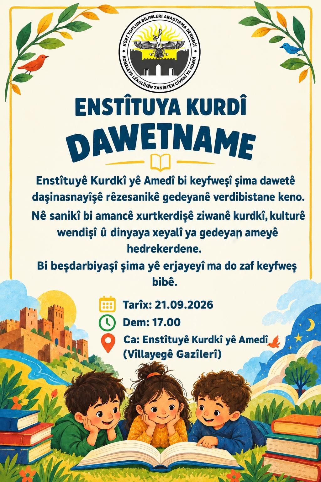 Enstîtuyê Kurdkî yê Amedî rêzesanikê gedeyan dano şinasnayene