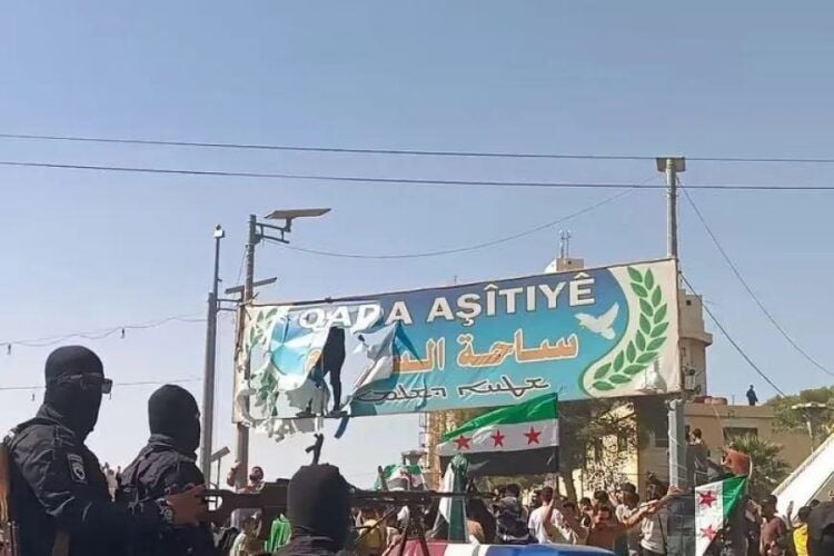 Li Hesekê tevlihevî: Êrişê sembolên Kurdî kirin