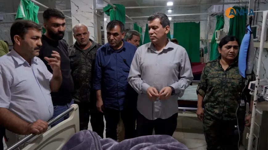 Mazlûm Ebdî çû serdana birîndarên Kobanê