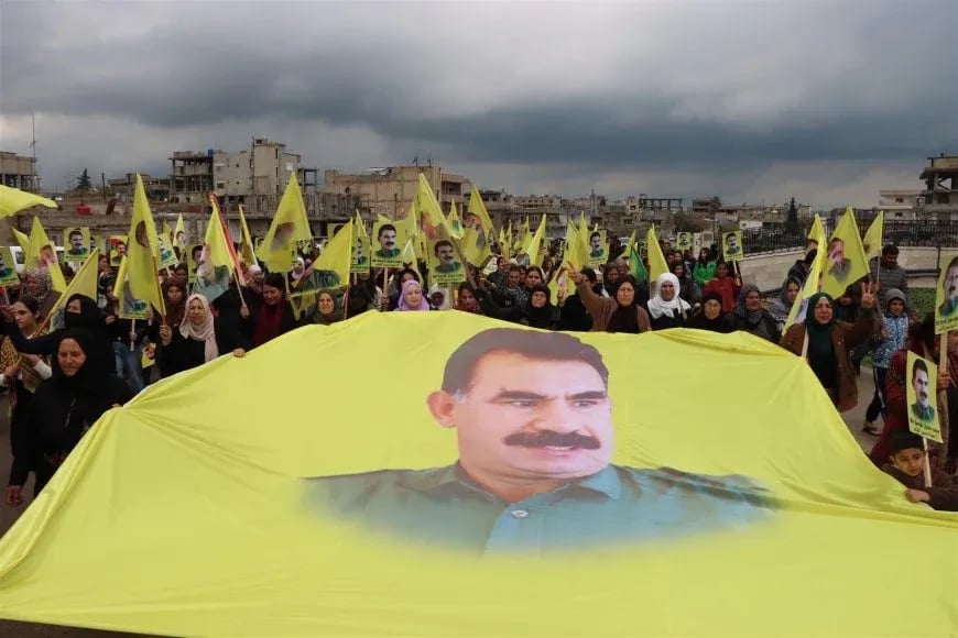 Qamişlo ji bo azadiya Rêberê Gelê Kurd Abdullah Ocalan meşiya