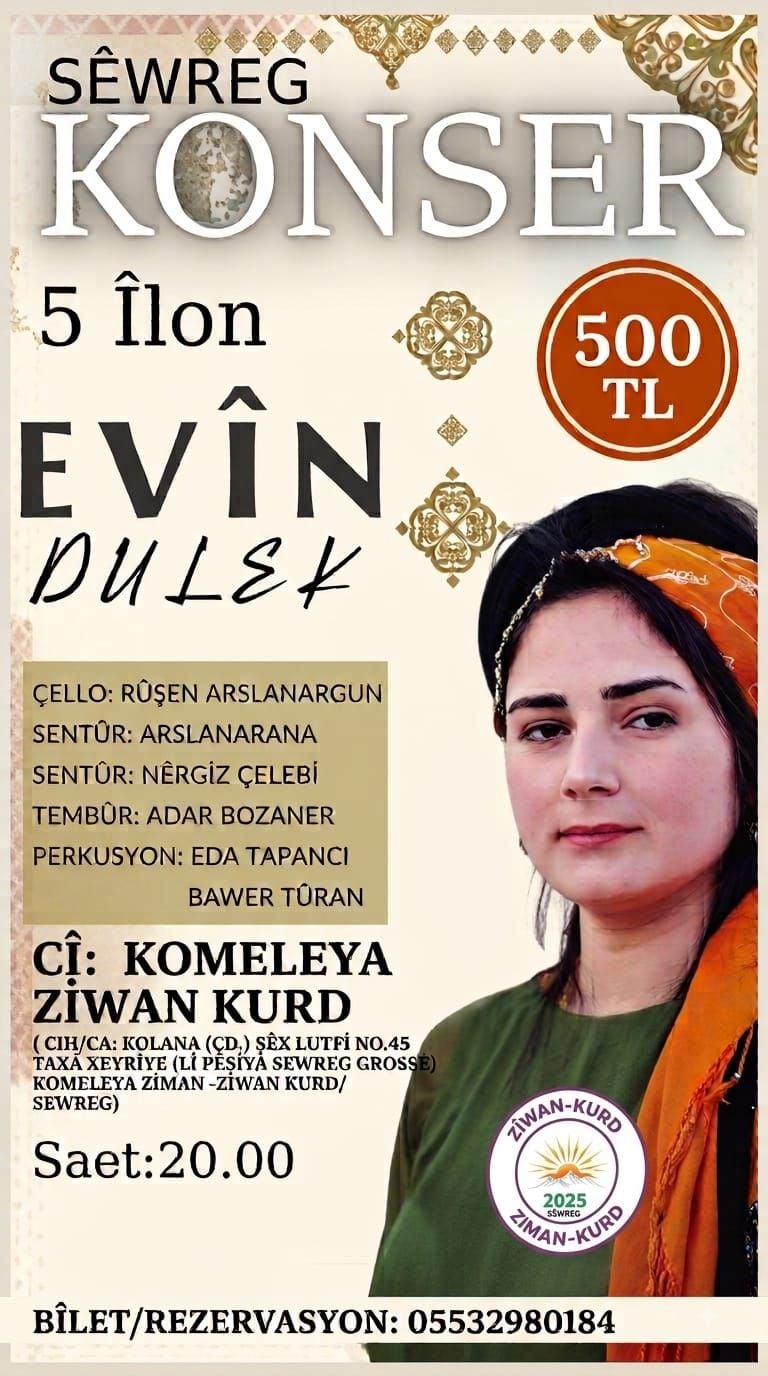Sêwreg de Konserê Evîn Duleke