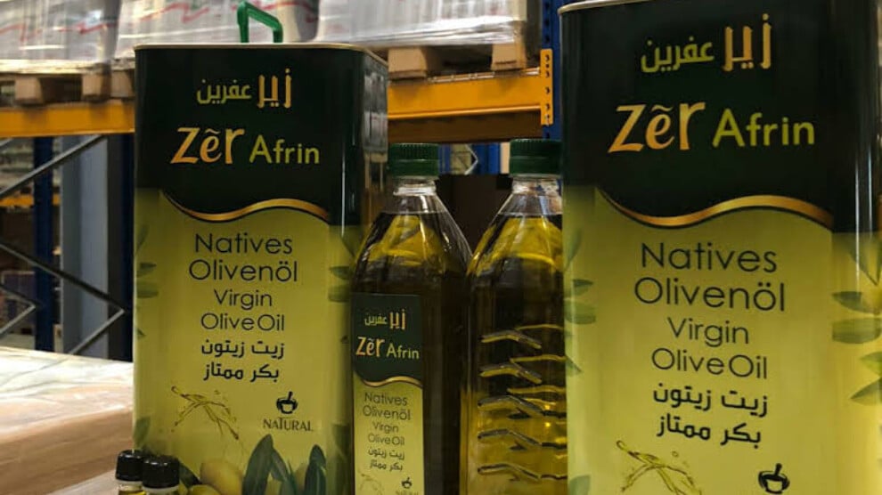 Zeyt û zeytûnên Efrînê di bazara talanê ya navneteweyî de