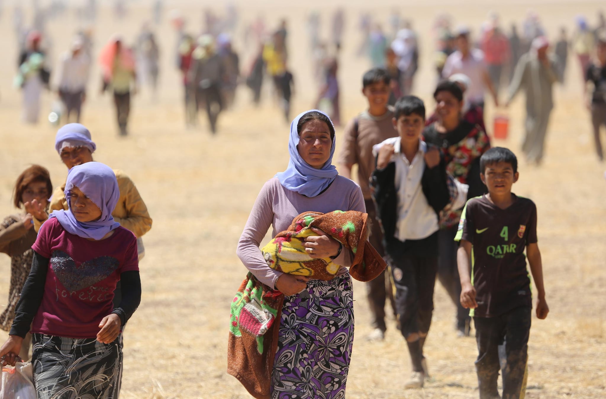 Rewşa jin û zarokên êzidî yên ji DAIŞ’ê rizgarbûyî