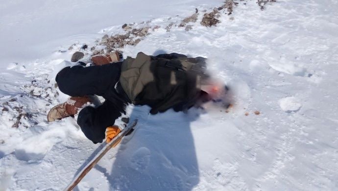 Welatiyek li nêzî herêma leşkerî kuştî hat dîtin