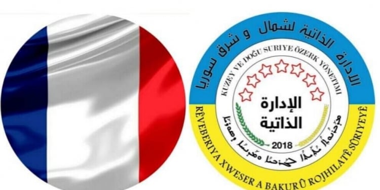 Şandeya Rêveberiya Xweser bi Macron re civiya
